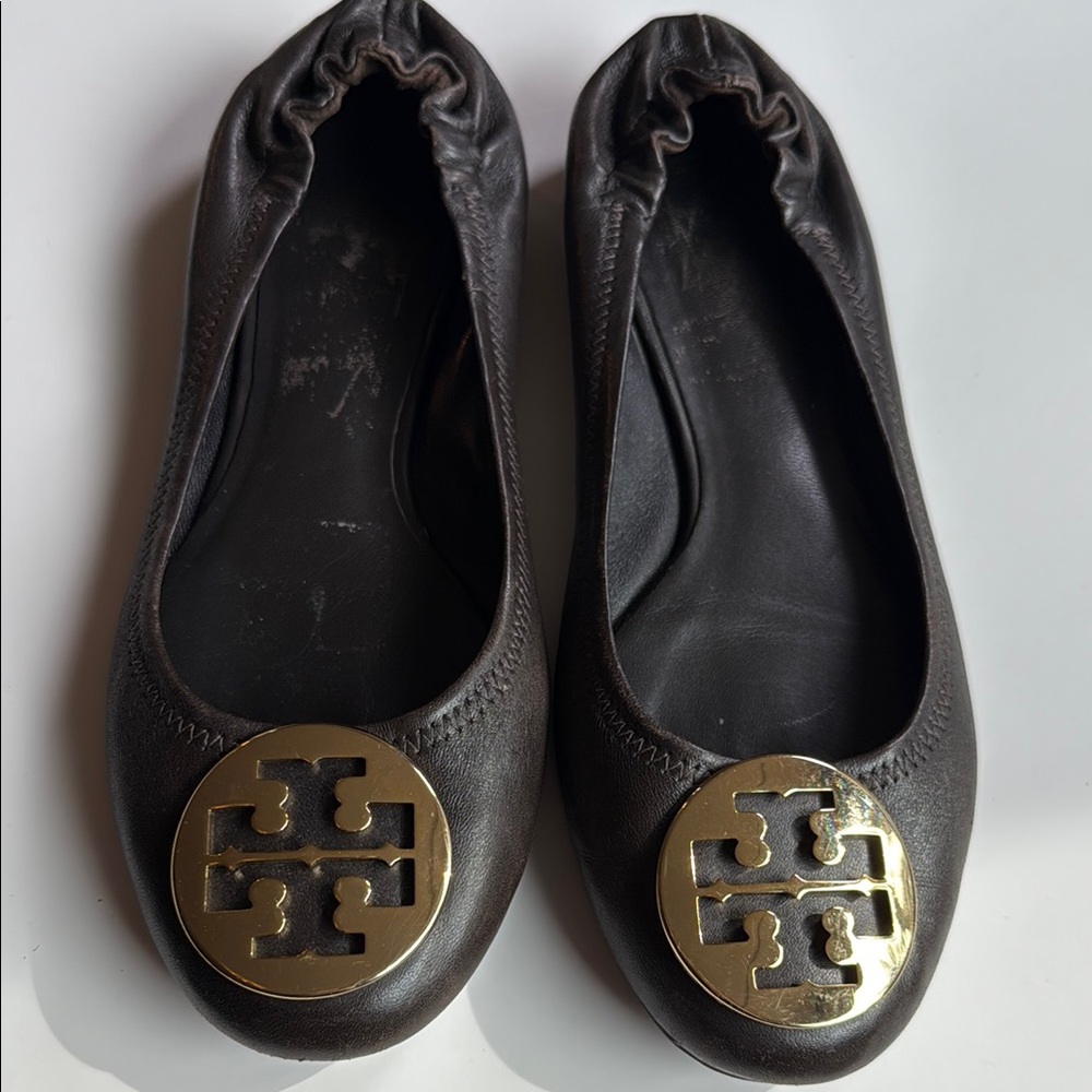 Tory Burch Women's Brown Ballet Flats